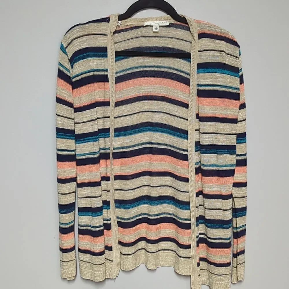 Say What? Striped Cardigan